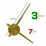 KIK KX3516 Designové nalepovací hodiny s barevnými číslicemi, 12 číslic, 80-90 cm