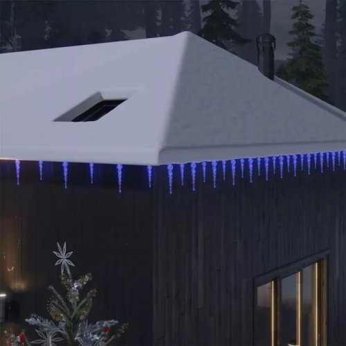 Gordon G367 Vianočné dekoratívne osvetlenie cencúle, 40 LED, modrá + ovládač
