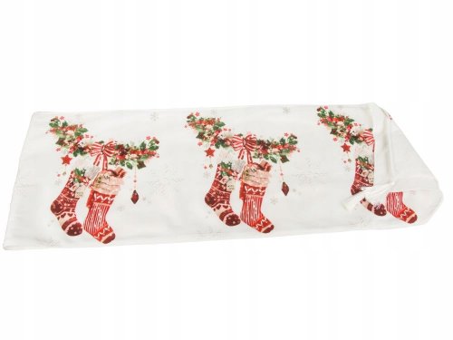 Verk 26255 Vianočný behúň na stôl 205 x 35 cm biely