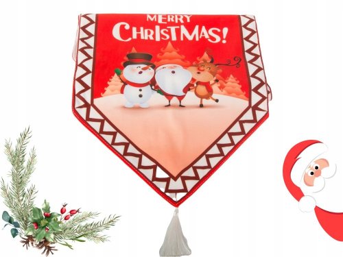Verk 26256 Vianočný behúň na stôl 205 x 35 cm červený