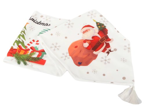 Verk 26257 Vianočný behúň na stôl 205 x 35 cm biely
