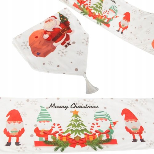 Verk 26257 Vianočný behúň na stôl 205 x 35 cm biely