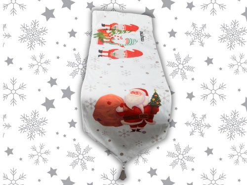 Verk 26257 Vianočný behúň na stôl 205 x 35 cm biely