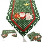 Verk 26259 Vánoční běhoun na stůl 205 x 35 cm zelený