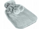 Verk 27063 Fľaša zahrievací termofor s fleecovým obalom 1,7 l šedý