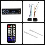 Verk 10135 Autorádio Bluetooth 1-DIN, USB, AUX a SD