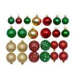 Foxter 3037 Sada vánočních baněk XXL 100 ks, barevné