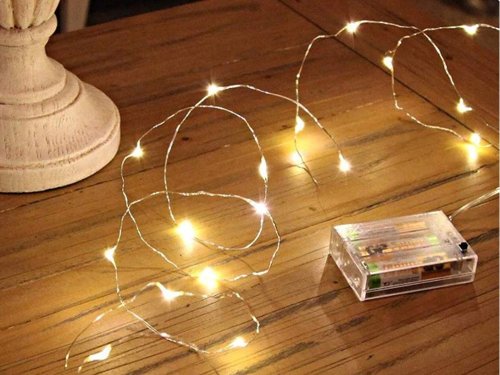 Verk 26020 Světelný řetěz na baterie 100 LED teplá bílá 10 m 