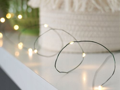 Verk 26020 Světelný řetěz na baterie 100 LED teplá bílá 10 m 