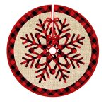 Verk 26188 Deka pod vianočný stromček 120 cm červená károvaná