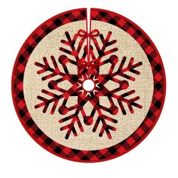 Verk 26188 Deka pod vianočný stromček 120 cm červená károvaná