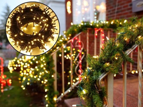 Verk 26207 Vianočné osvetlenie 500 LED, teplá biela, 7 programov, 35 m