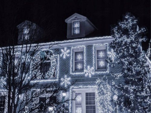 Verk 26208 Vianočné osvetlenie 500 LED, IP44, 20 m, studená biela
