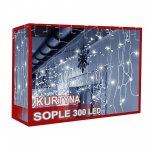Verk 26212 Vianočný svetelný záves 300 LED, 10m, studená biela