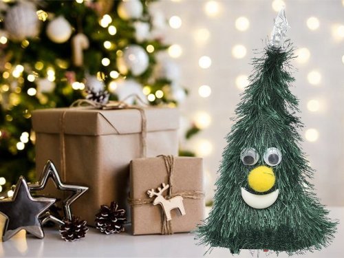 Verk 26282 Tancujúci a spievajúci stromček 17 cm zelený