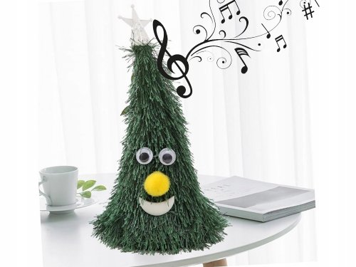 Verk 26282 Tancujúci a spievajúci stromček 17 cm zelený