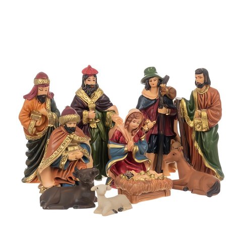 Ruhhy 24823 Figúrky do betlehemu živice 9,5 cm 10 ks