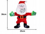 Verk 26287 Tancujúci a spievajúci Santa Claus na okno 30 cm