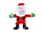 Verk 26287 Tancujúci a spievajúci Santa Claus na okno 30 cm