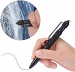 Verk 11479 Taktické pero s rozbíječem skla 15 cm černé 