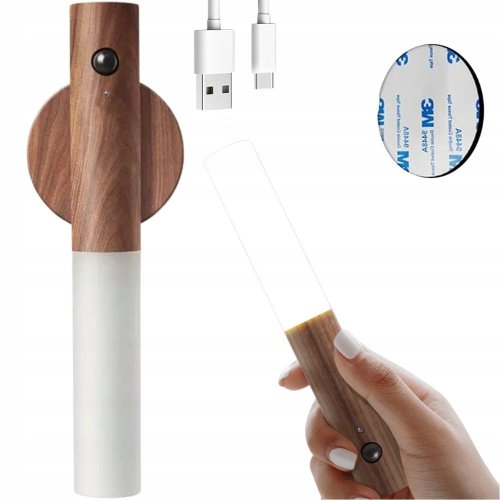 Verk 27191 Nástenná LED lampa magnetická s pohybovým senzorom svetlo hnedá