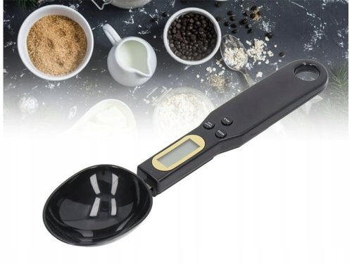 Verk 07238 Digitální lžíce s váhou 0.1-500g černá