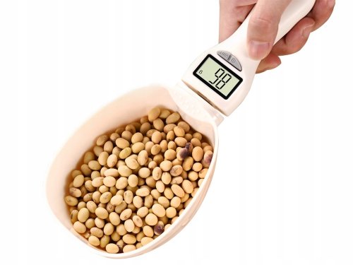 Verk 07237 Digitálna lyžica s váhou 0,1-800g béžová