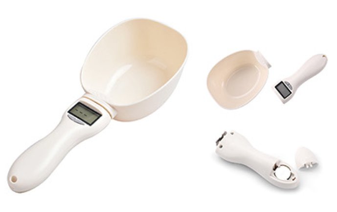 Verk 07237 Digitálna lyžica s váhou 0,1-800g béžová