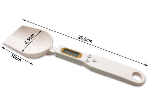 Verk 07239 Digitálna lyžica s váhou 0,1-500g biela