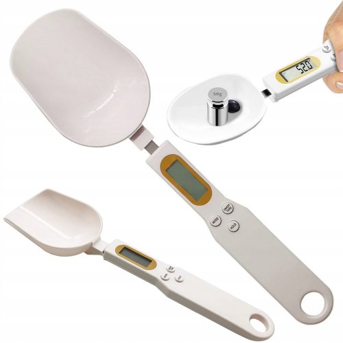 Verk 07239 Digitálna lyžica s váhou 0,1-500g biela