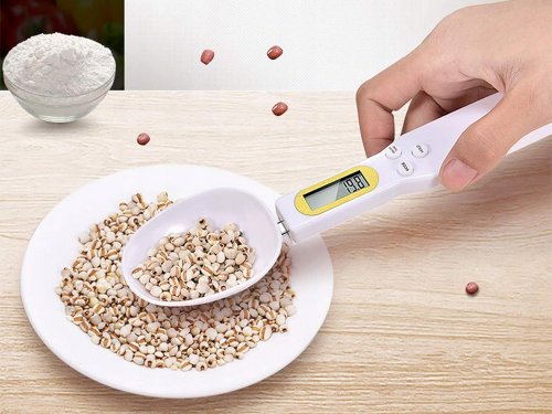 Verk 07239 Digitálna lyžica s váhou 0,1-500g biela