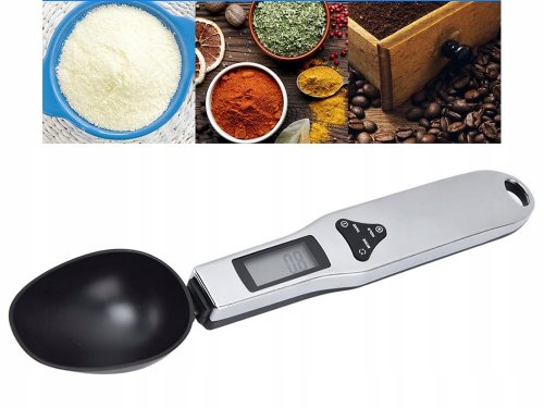 Verk 07240 Digitální lžíce s váhou 0,1-500g černá
