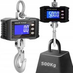 Verk 17145 Elektronická závěsná váha, LCD, 500 kg, černá