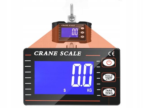 Verk 17145 Elektronická závěsná váha, LCD, 500 kg, černá