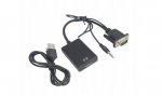 Verk 06327 Převodník VGA na HDMI, FULL HD + Audio výstup