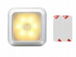 Verk 27413 LED Osvětlení s pohybovým senzorem 6 LED, teplá bílá, stříbrné