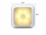 Verk 27413 LED Osvětlení s pohybovým senzorem 6 LED, teplá bílá, stříbrné