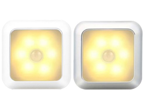 Verk 27413 LED Osvětlení s pohybovým senzorem 6 LED, teplá bílá, stříbrné