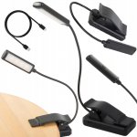 Verk 27415 LED lampa na čtení s klipem , 2 W, černá
