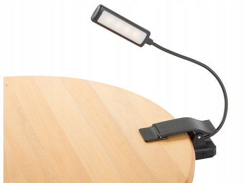 Verk 27415 LED lampa na čtení s klipem , 2 W, černá