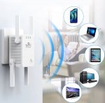 APT AK341 Zosilňovač signálu Wi-Fi, WLAN Repeater 2,4GH
