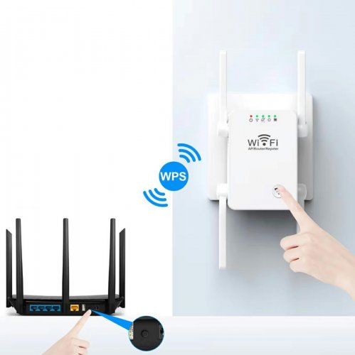 APT AK341 Zosilňovač signálu Wi-Fi, WLAN Repeater 2,4GH