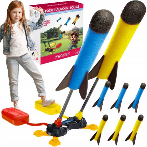 Kruzzel 24724 Pěnové střílecí rakety s pumpou