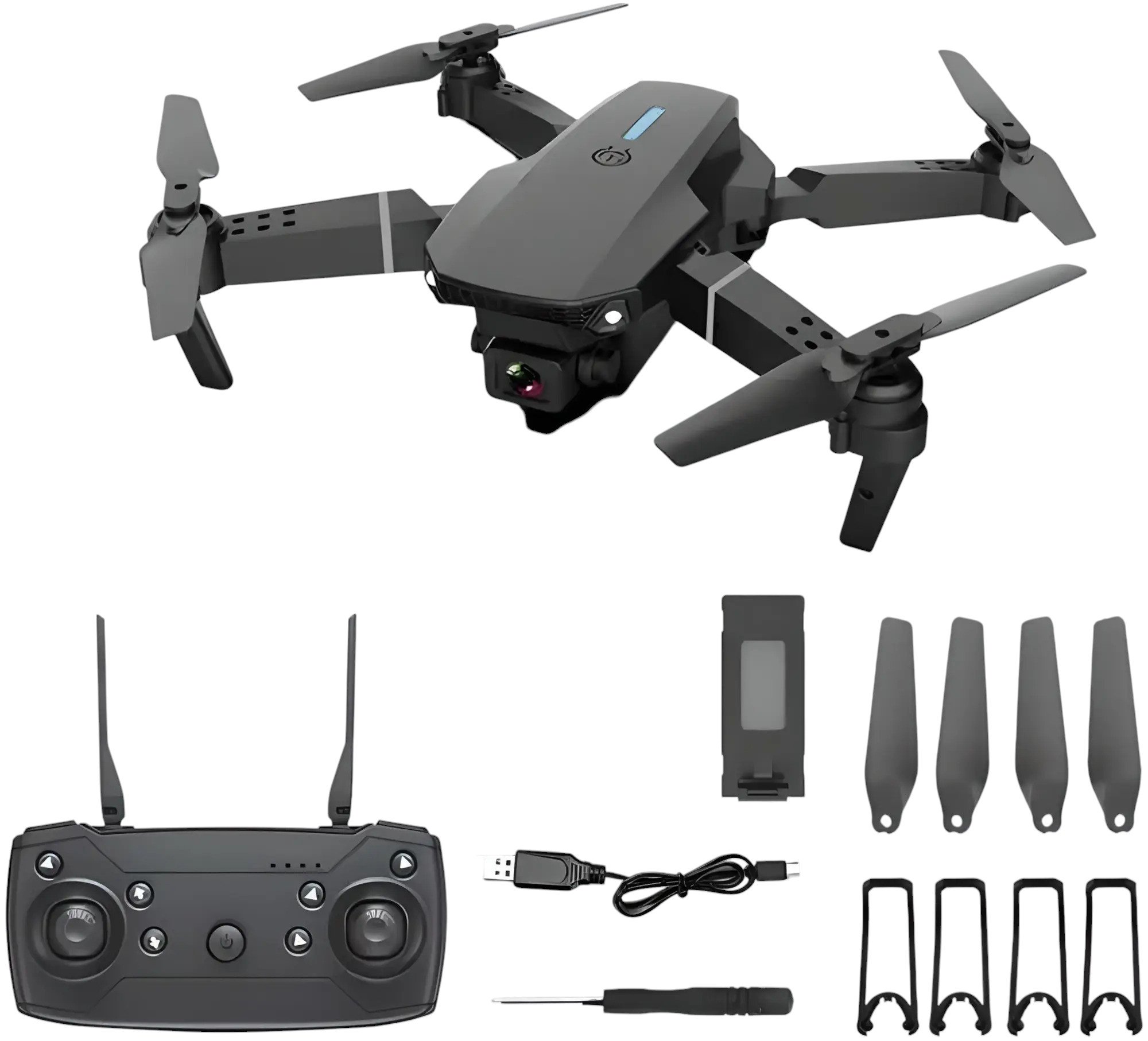 AFF 4348 Dron E88 PRO, 4K 1080P, Wifi, FPV, 200 m