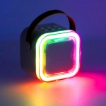 KIK KX3379 Karaoke Bluetooth reproduktor 6 W, bezdrôtový mikrofón, ružový