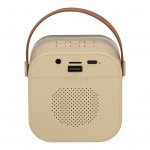 KIK KX3379 Karaoke Bluetooth reproduktor 6 W, bezdrôtový mikrofón, béžový