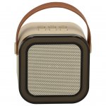 KIK KX3379 Karaoke Bluetooth reproduktor 6 W, bezdrôtový mikrofón, béžový