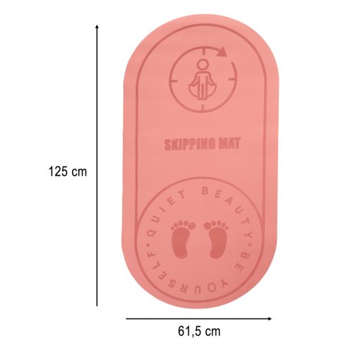KIK KX3316 Podložka na cvičení jógy s protiskluzovou, zvukovou izolací 125 x 61,5 cm růžová 