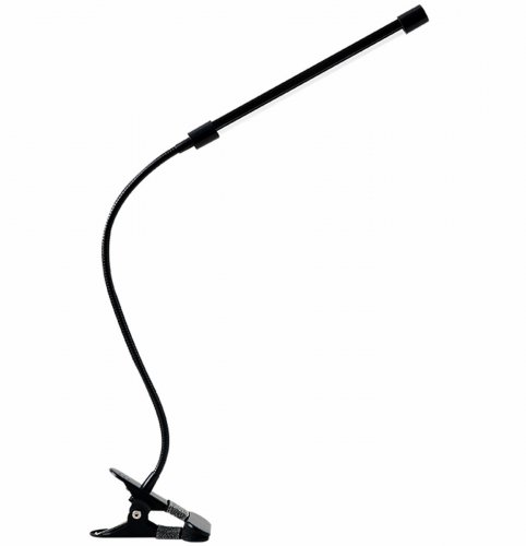 APT ZD20A LED stolná lampička s klipom čierna