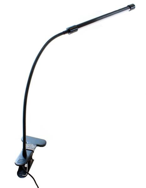 APT ZD20A LED stolná lampička s klipom čierna